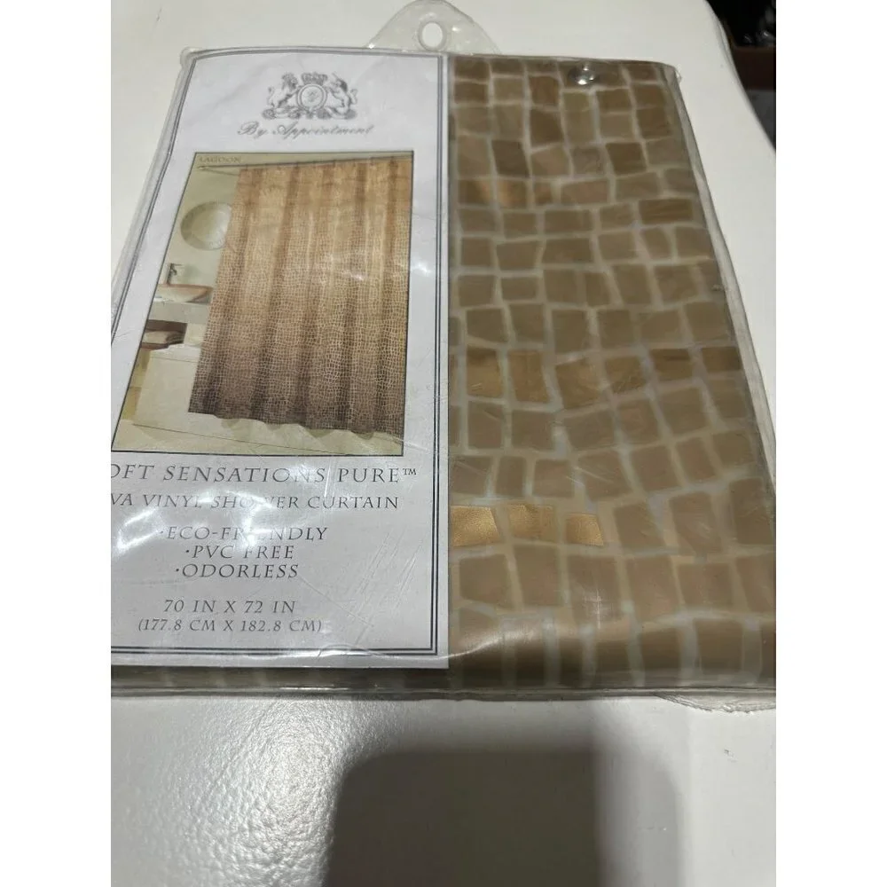 Lagoon Soft Sensations Pure Eva Vinyl Shower Curtain 70in X 72in NWT